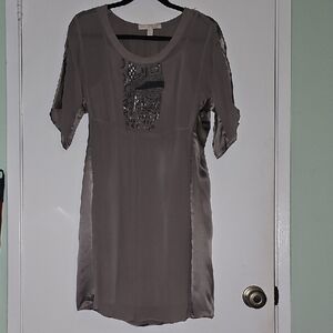 Banana Republic Heritage Gray Dress With Liner Size Petite small